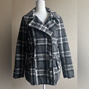 Rue 21, Junior girls coat, gray black and white